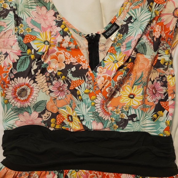 Retrolicious Alice in Wonderland A-line Dress from Modcloth - Picture 3 of 4